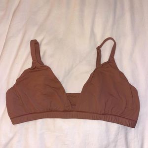 Skims Fits Everbody Triangle Bralette in Sienna XL
